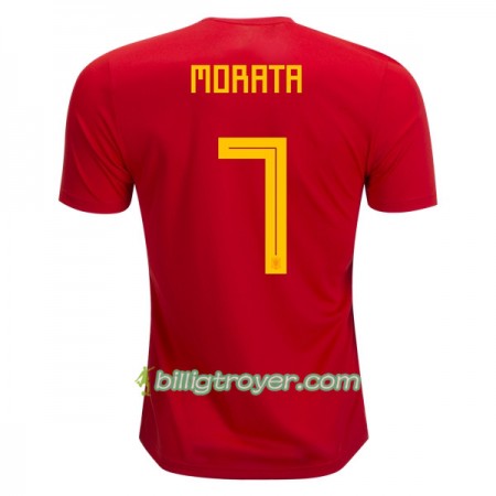 Billige Fotballdrakter Spania Morata 7 VM 2018 Hjemmedraktsett